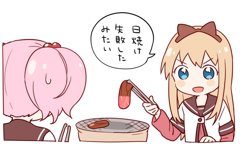 toshinou kyouko and yoshikawa chinatsu (yuruyuri) drawn by namori