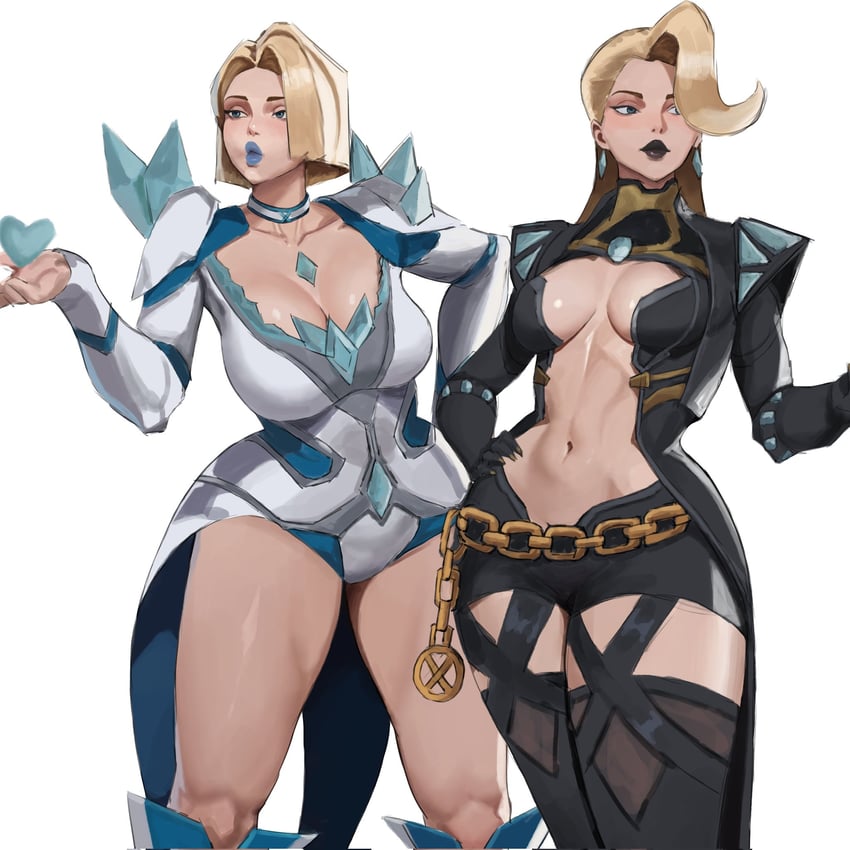 emma frost (marvel and 2 more) drawn by akinoshi_art