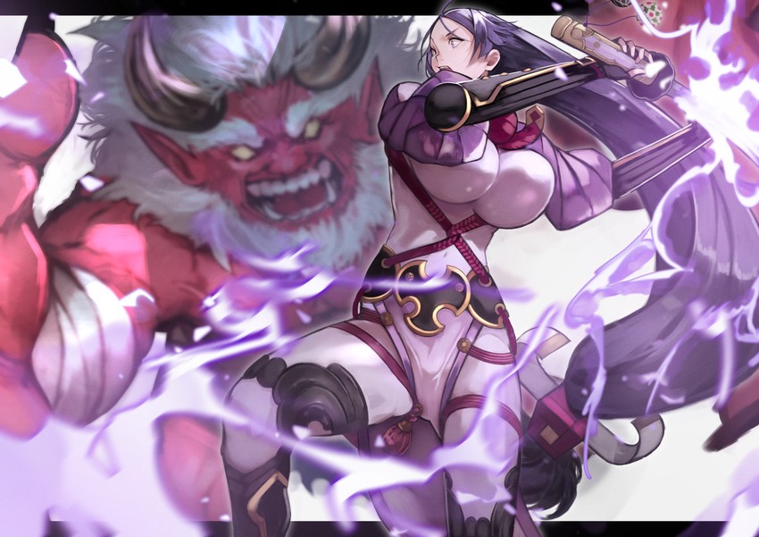 minamoto no raikou and gourikimaru (fate and 1 more) drawn by yoshio_(55level)