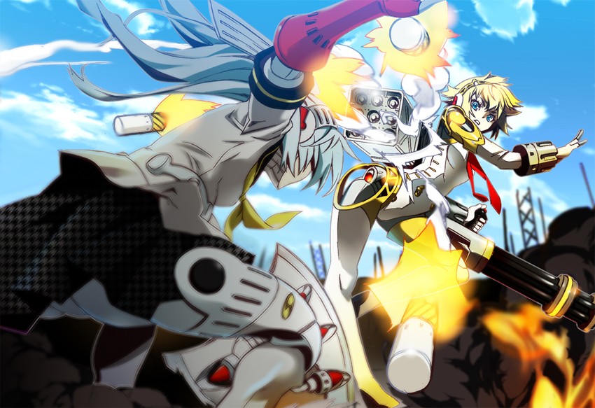 aigis and labrys (persona and 2 more) drawn by nyoro_(nyoronyoro000)