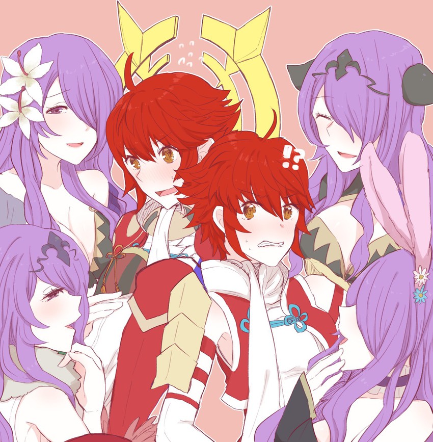 camilla and hinoka (fire emblem and 2 more) drawn by tamukich10_0