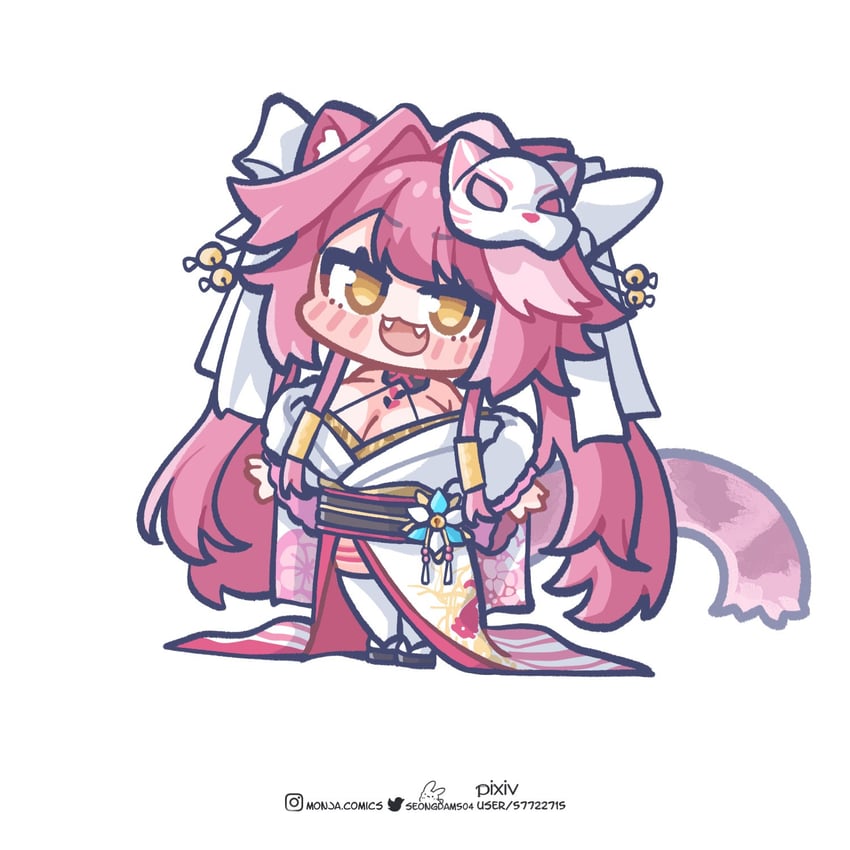 raora panthera (hololive and 1 more) drawn by monja_(monja0521)
