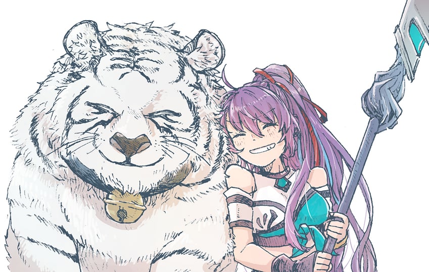 foran and mittens (another eden) drawn by michibata_65