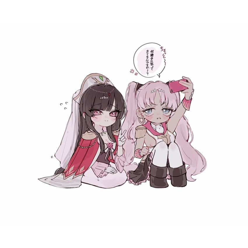 catherine sabathra and haruyanagininomiya sakura (code geass and 1 more) drawn by oo_mo18