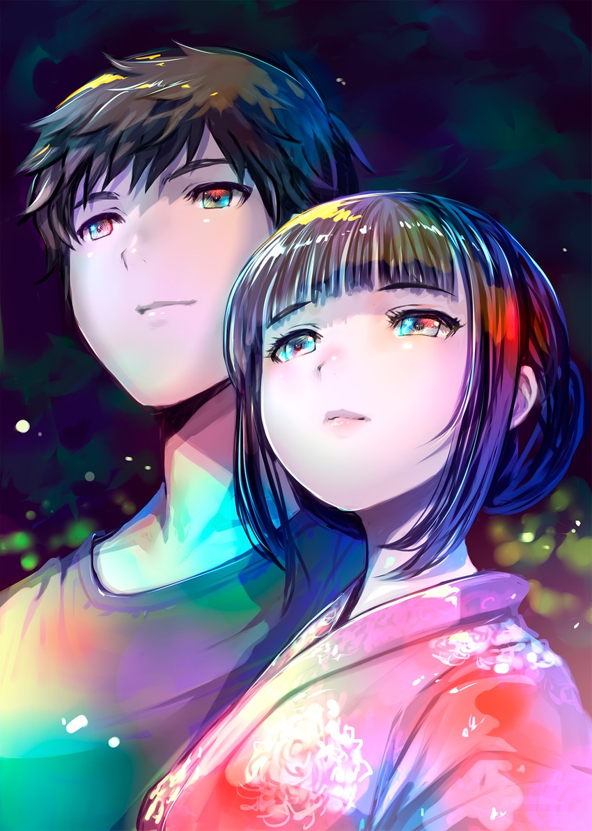 hishiro chizuru and kaizaki arata (relife) drawn by mikazuki_akira!
