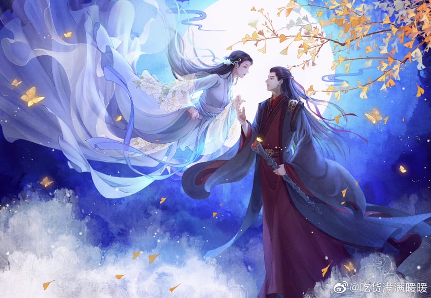 lu xueqi and zhang xiaofan (zhu xian) drawn by chihuo_manman_nuannuan
