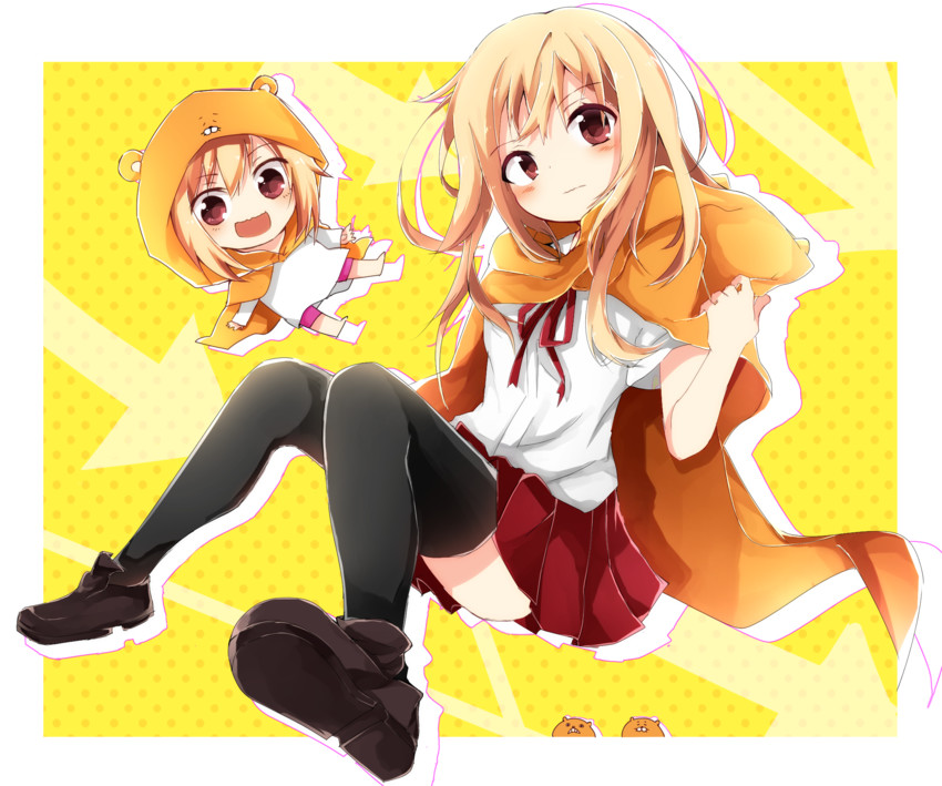 doma umaru and komaru (himouto! umaru-chan) drawn by tosura-ayato