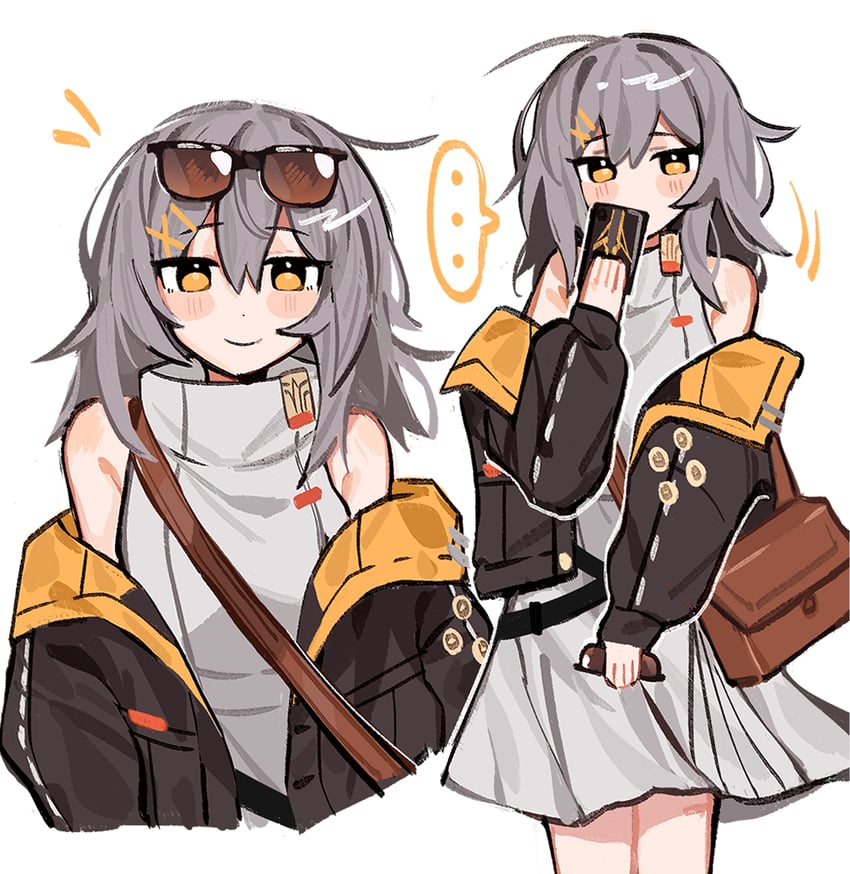 trailblazer and stelle (honkai and 1 more) drawn by emne