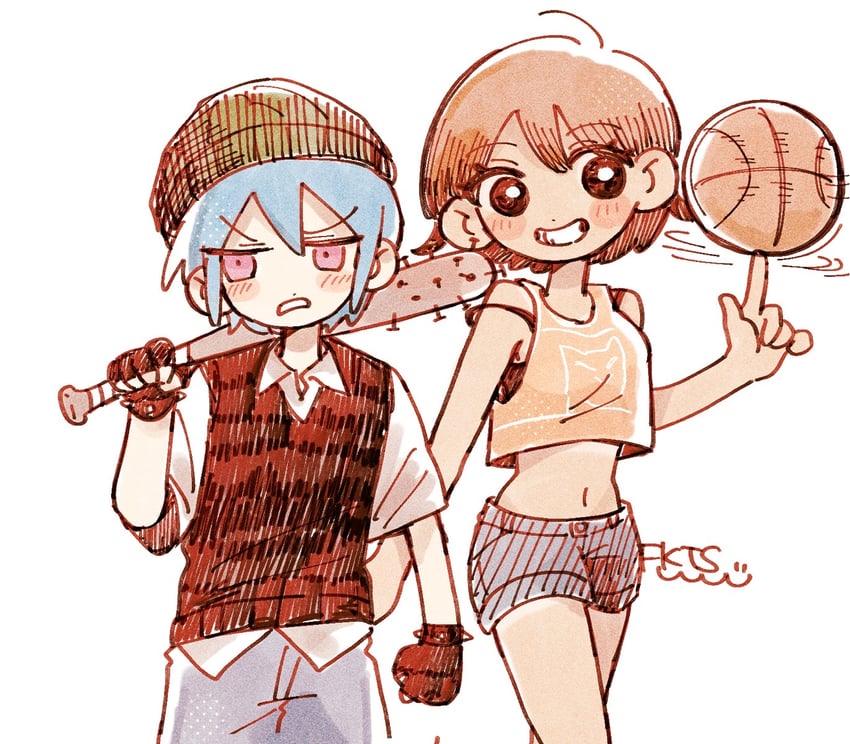 aubrey and kel (omori) drawn by o_tori_mhyk