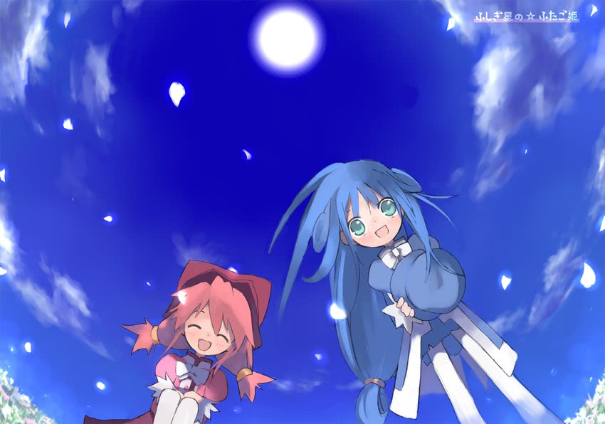 fine and rein (fushigiboshi no futago hime) drawn by mitsuki_mouse