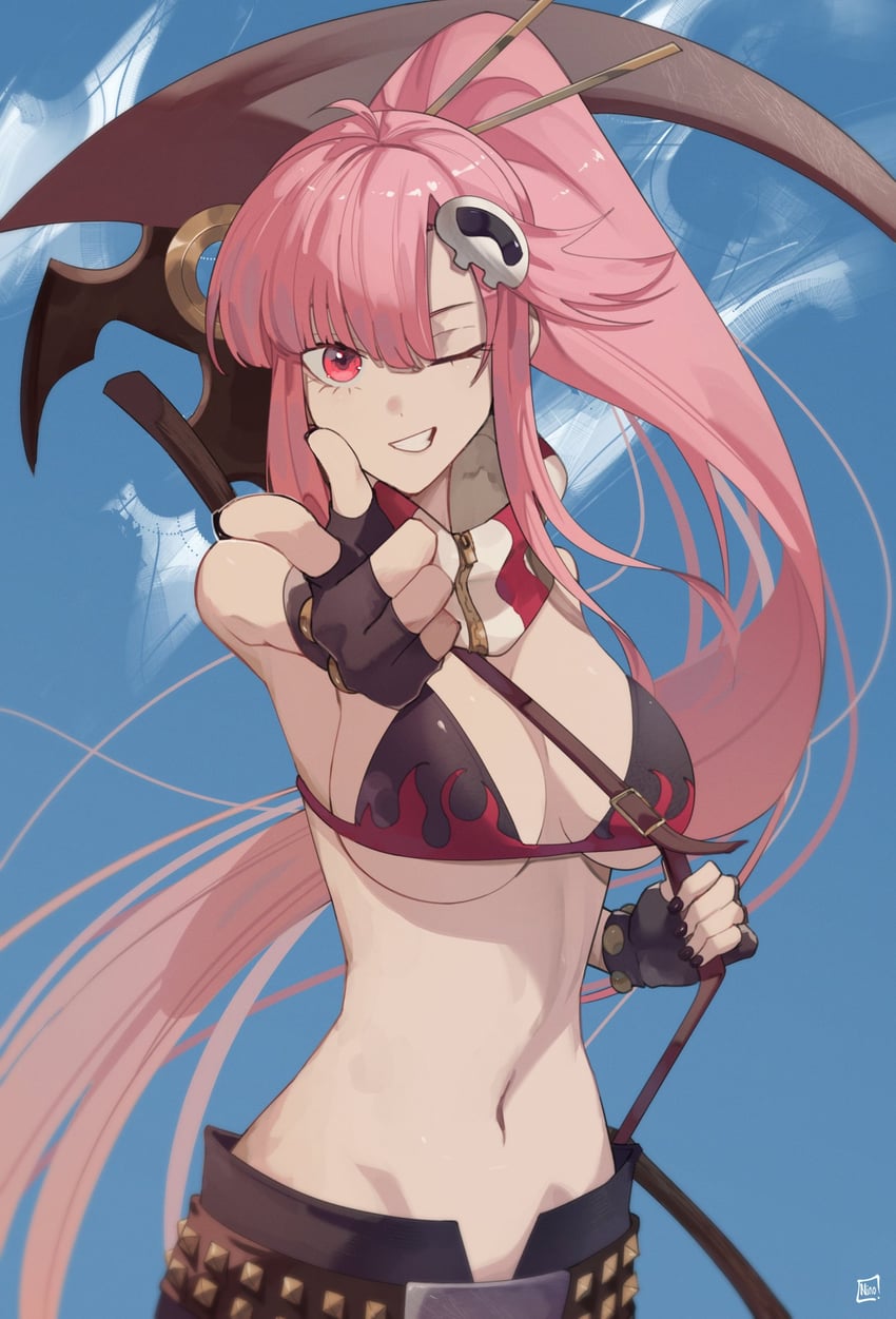 mori calliope and yoko littner (hololive and 2 more) drawn by ninochuu
