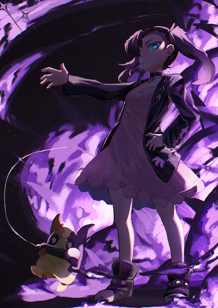 marnie and morpeko (pokemon and 1 more) drawn by guang_an