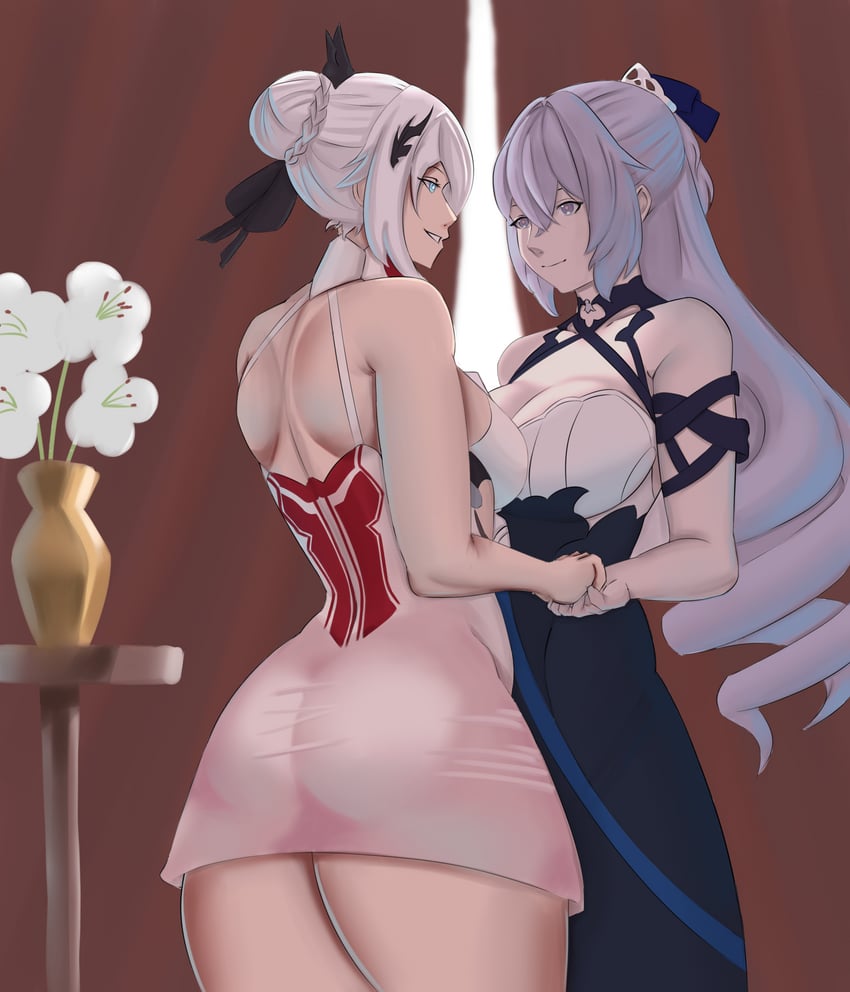 kiana kaslana and bronya zaychik (honkai and 1 more) drawn by novist
