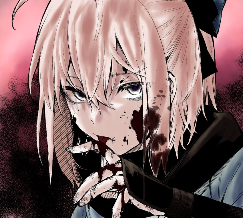 okita souji (fate and 1 more) drawn by alene(the_true_knight) and danimaru