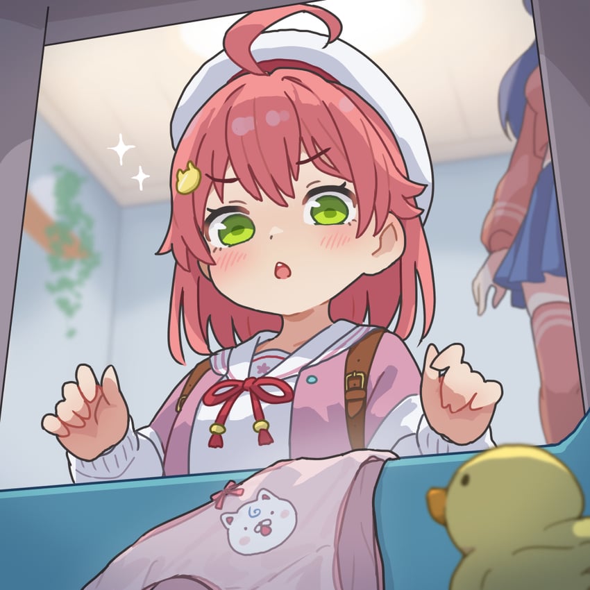 sakura miko, mita, and 35p (hololive and 1 more) drawn by ogawagawagaw