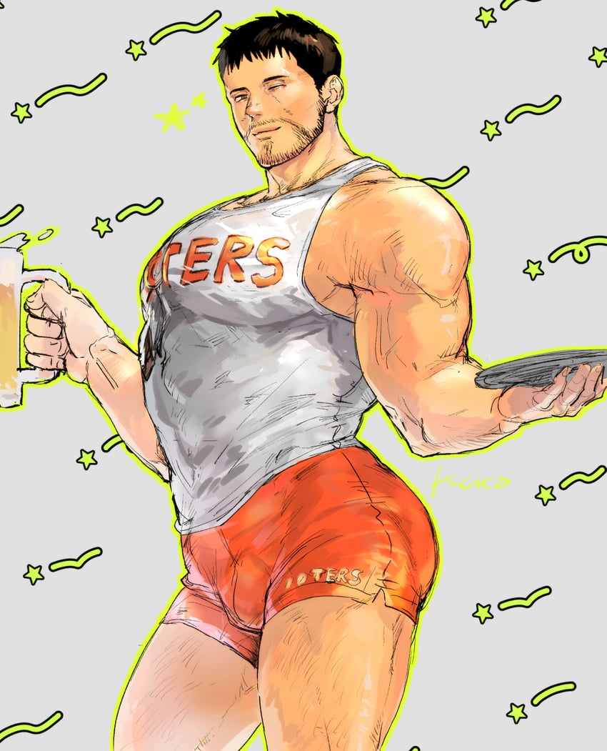 chris redfield (resident evil and 2 more) drawn by kuconoms