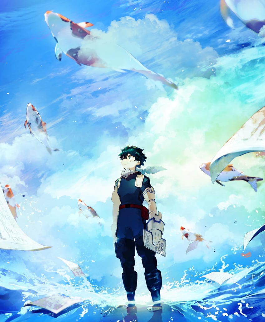 midoriya izuku (boku no hero academia) drawn by ryo_(piggerworld)