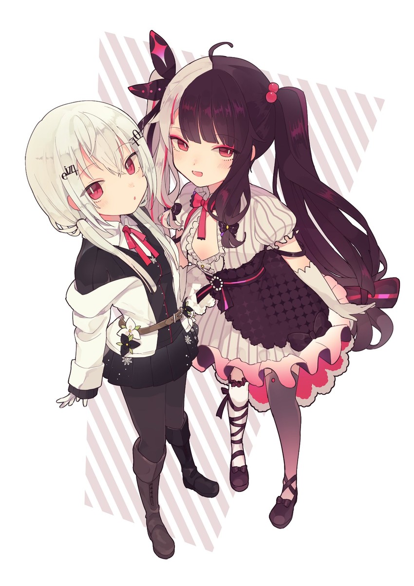 yorumi rena and hakase fuyuki (nijisanji) drawn by aaaaazarashi