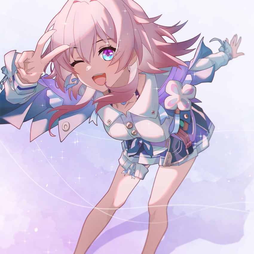 march 7th (honkai and 1 more) drawn by guyuezhengming