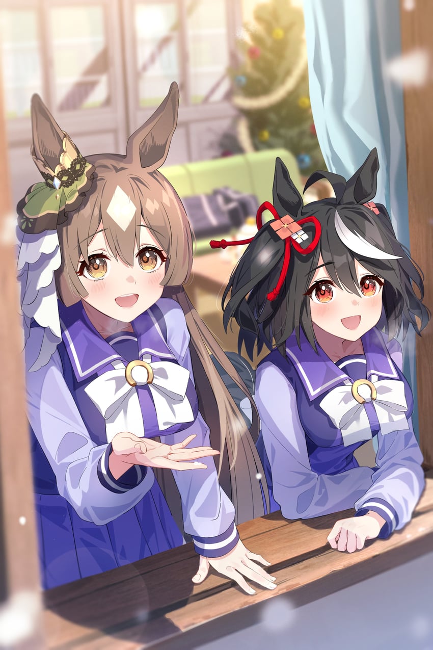 satono diamond and kitasan black (umamusume) drawn by hamanashi_(trapiorra)
