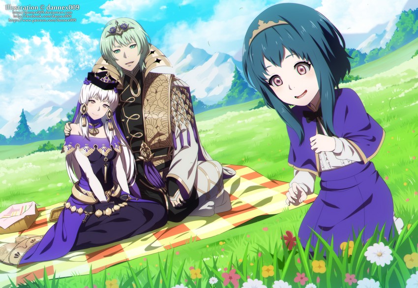 lysithea von ordelia and male byleth (fire emblem and 1 more) drawn by dannex009