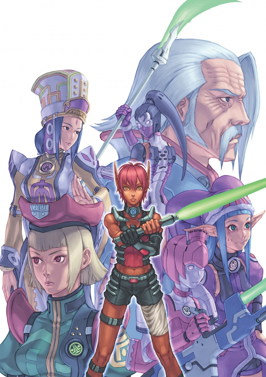 fonewearl, hunewearl, racaseal, rupika, fomarl, and 7 more (phantasy star and 1 more)