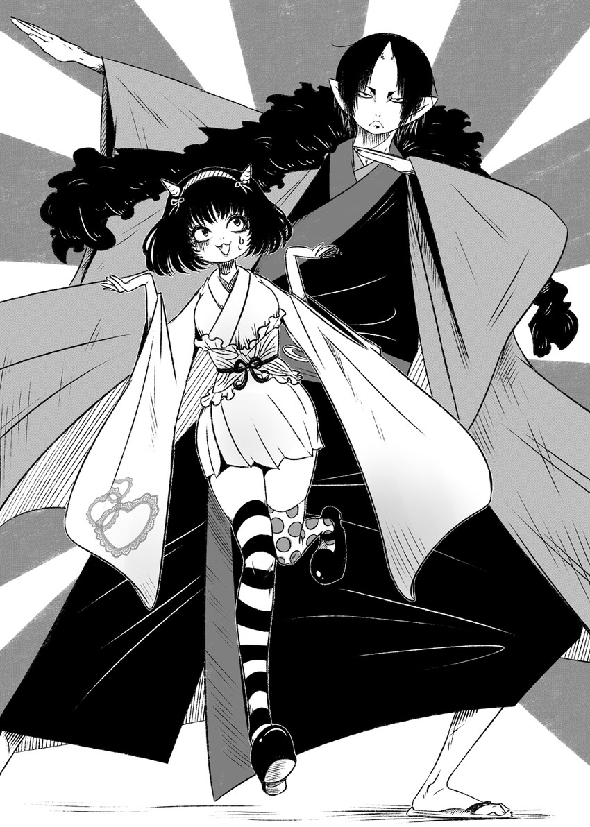 hoozuki and peach maki (hoozuki no reitetsu) drawn by akira_(valzerica)