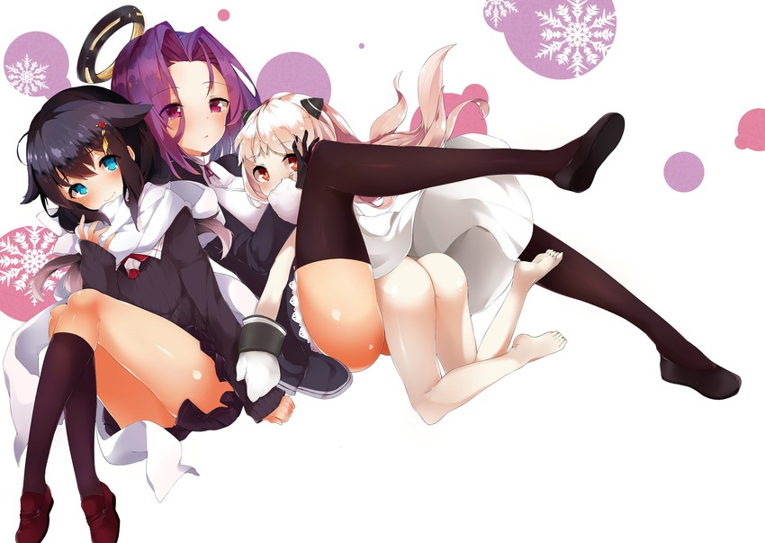 shigure, shigure kai ni, northern ocean princess, and tatsuta (kantai collection) drawn by ryuuji_teitoku