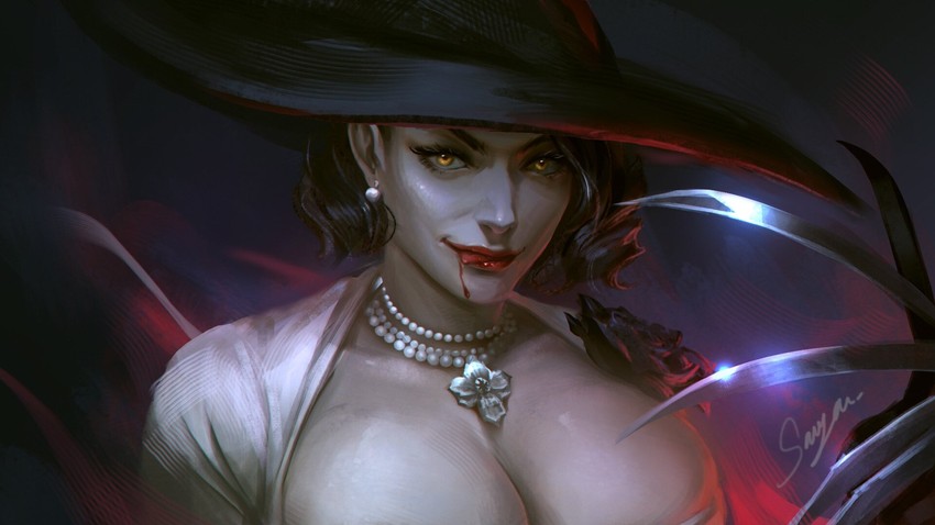 alcina dimitrescu (resident evil and 1 more) drawn by sariya_asa
