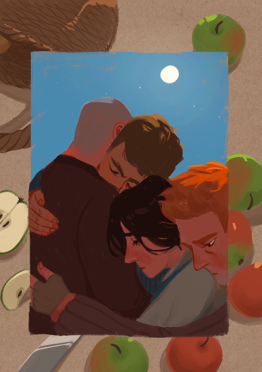 artemy burakh, stanislav rubin, lara ravel, and bad grief (pathologic and 1 more) drawn by al-norton