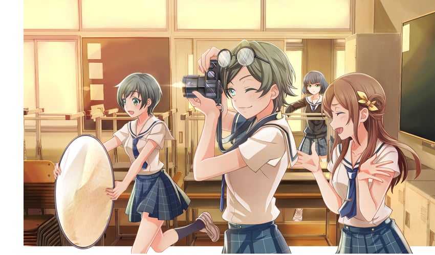 arihara tsubasa, kawakita tomoe, suzuki waka, and nakano ayaka (cinderella series and 1 more)