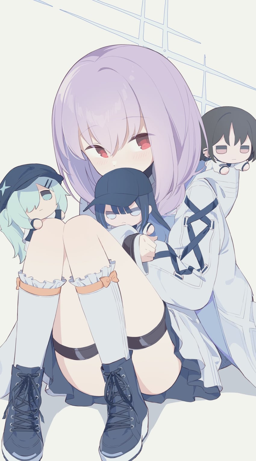 saori, atsuko, hiyori, and misaki (blue archive) drawn by urotsuki_(ku9625)