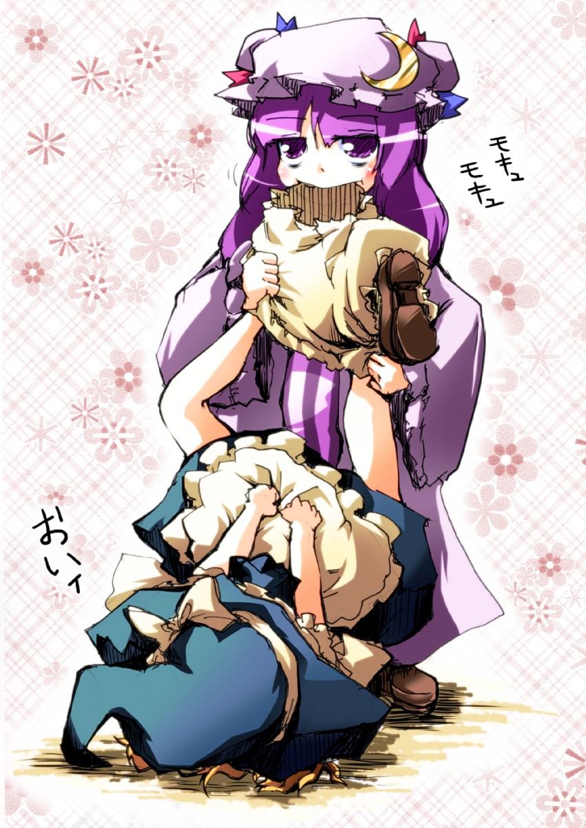 kirisame marisa and patchouli knowledge (touhou) drawn by sayuu_hanten
