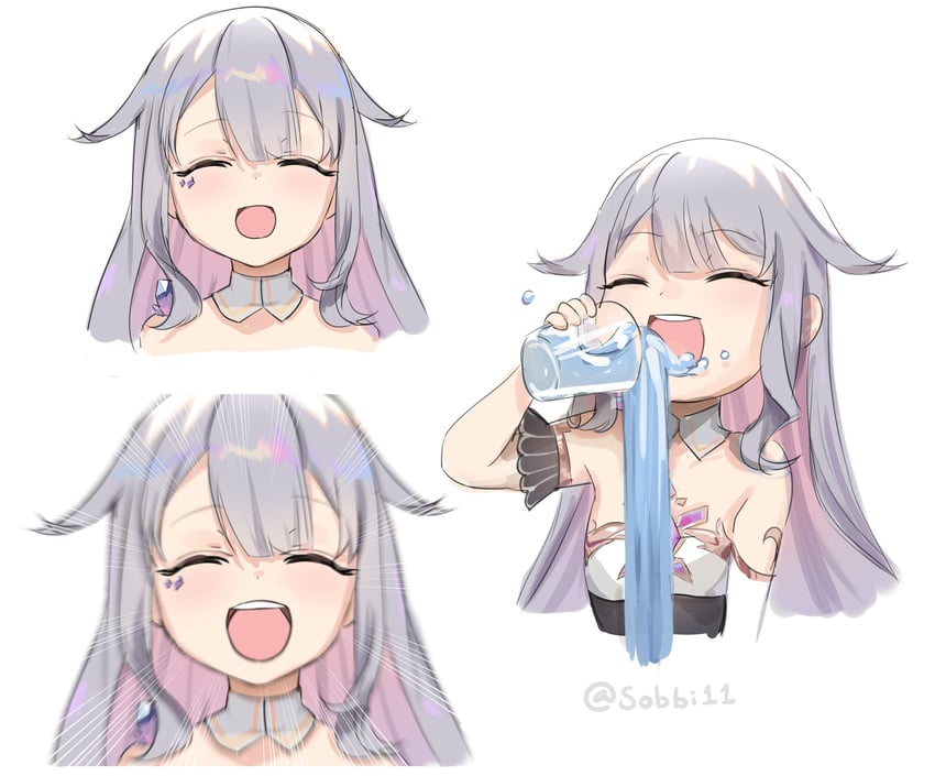 koseki bijou (hololive and 1 more) drawn by sobbi11