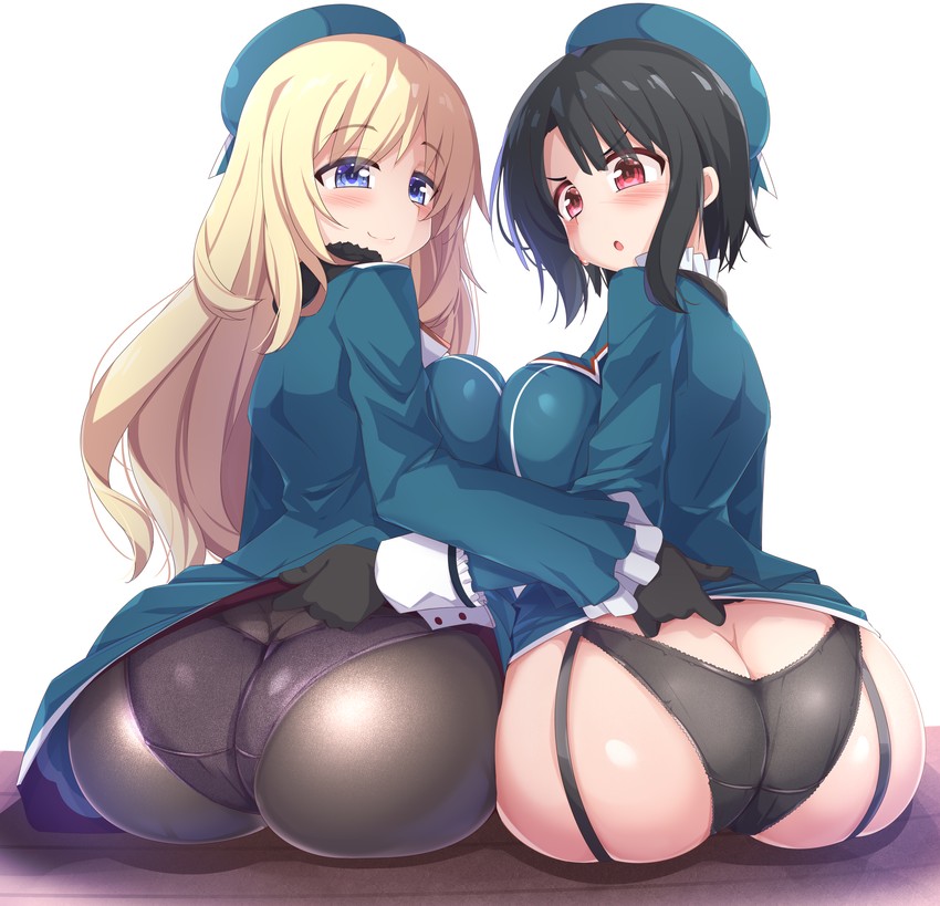 atago and takao (kantai collection) drawn by kurokoshou_(emuburemu123)