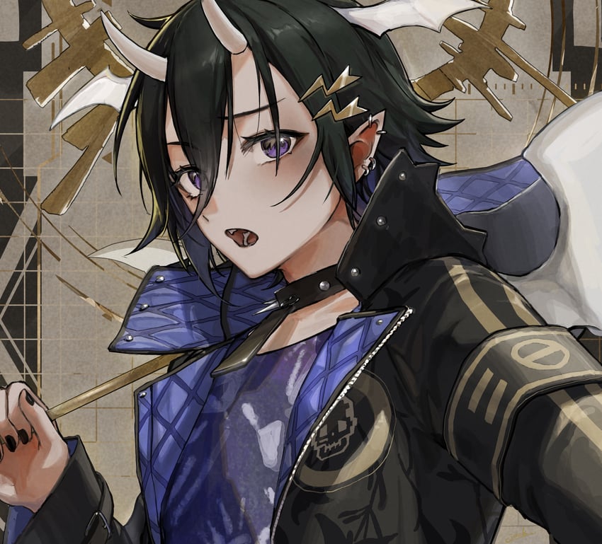 kanade izuru (holostars and 1 more) drawn by jyakku