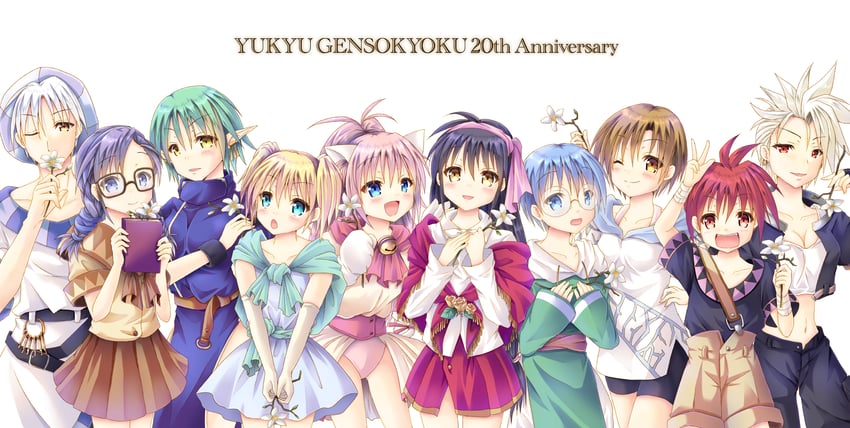melody sinclair, maria short, sheela sheffield, aleph coulson, elle louise, and 5 more (yuukyuu gensoukyoku) drawn by yorarry