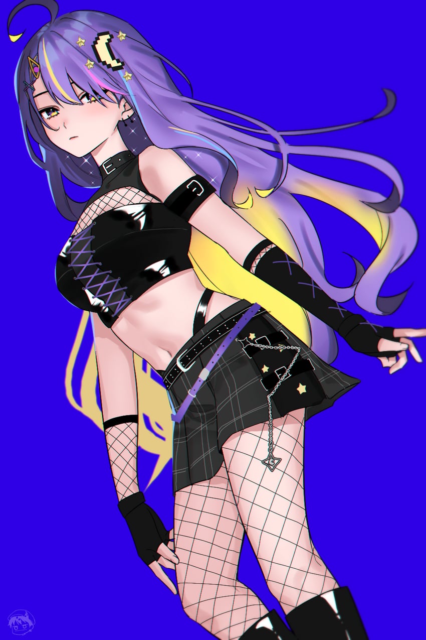 moona hoshinova (hololive and 1 more) drawn by hievasp