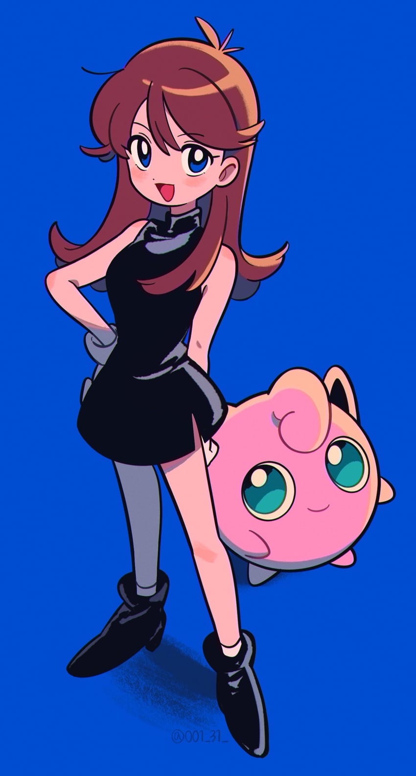 jigglypuff and green (pokemon and 1 more) drawn by chueog