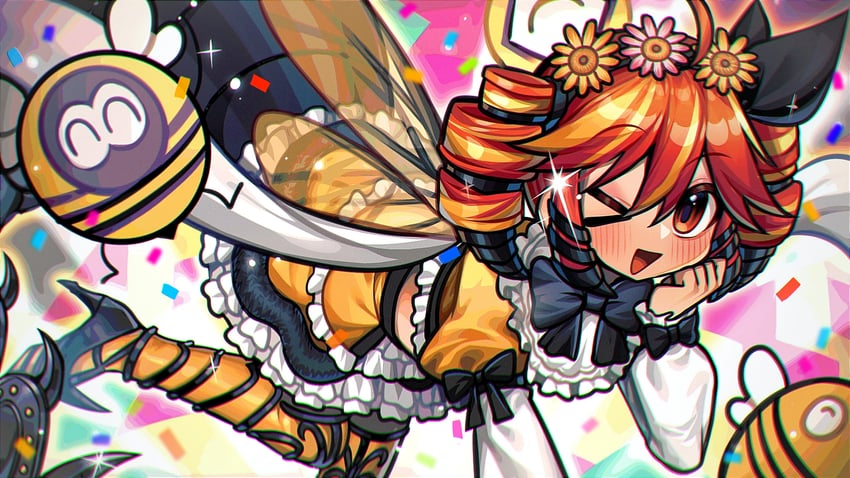 kasane teto and honey b. lovely (final fantasy and 3 more) drawn by kakosa_sama