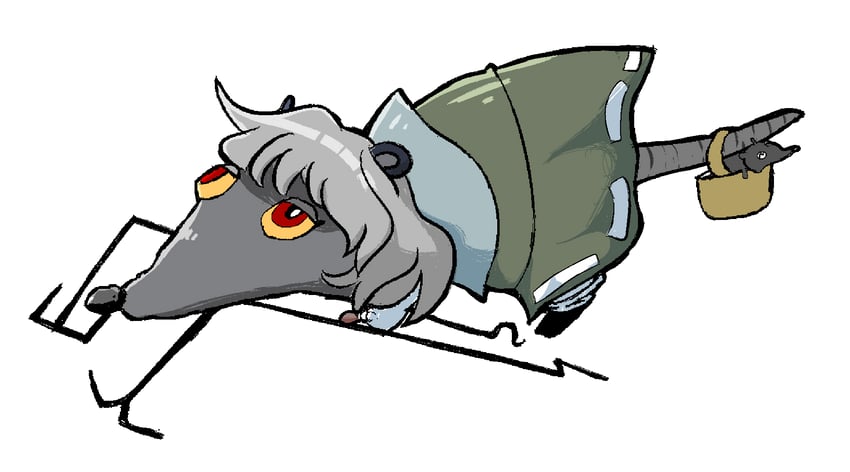 nazrin and the giant rat (touhou and 2 more) drawn by nycteru