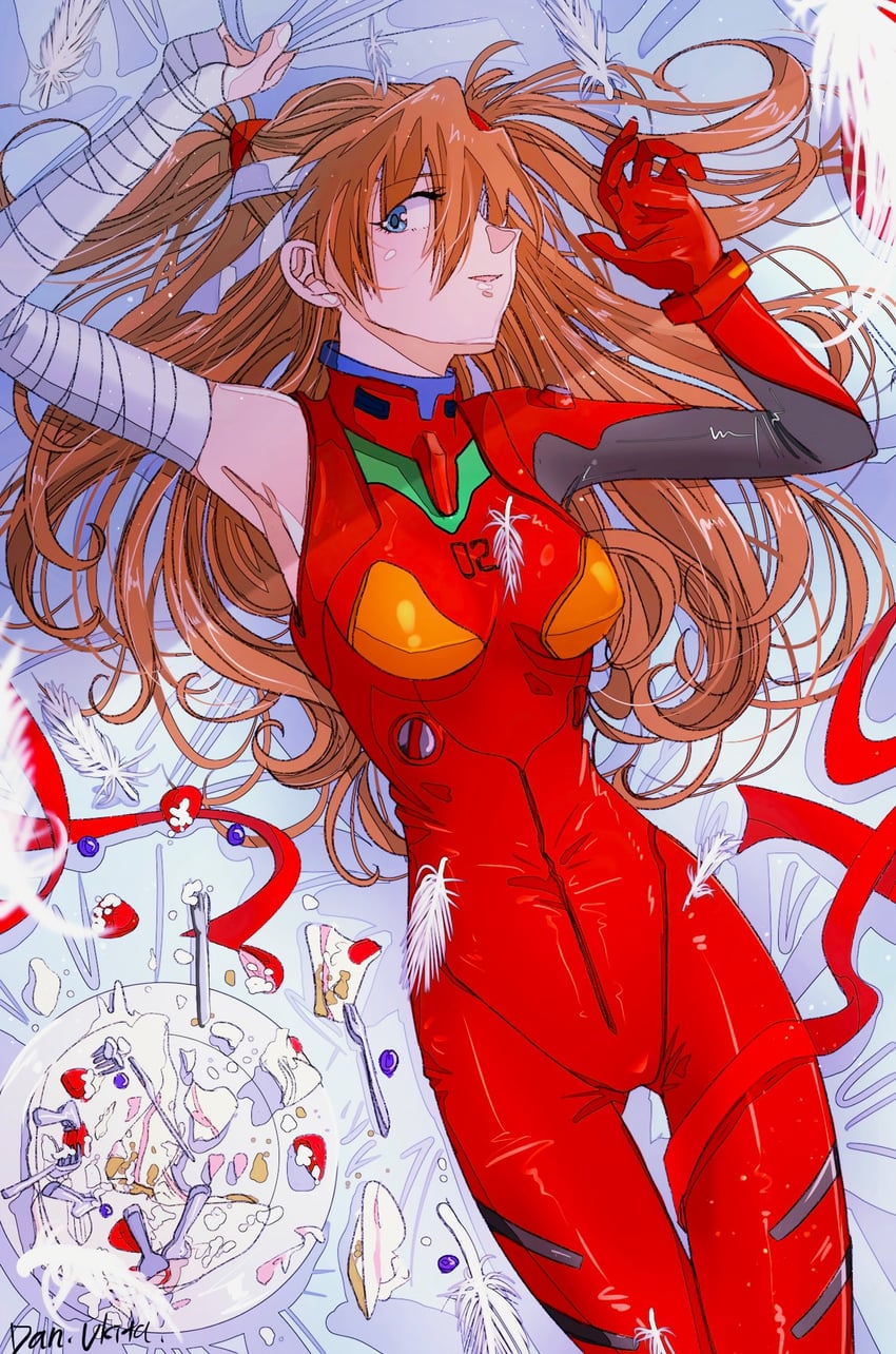 souryuu asuka langley (neon genesis evangelion) drawn by dan_da_dan86