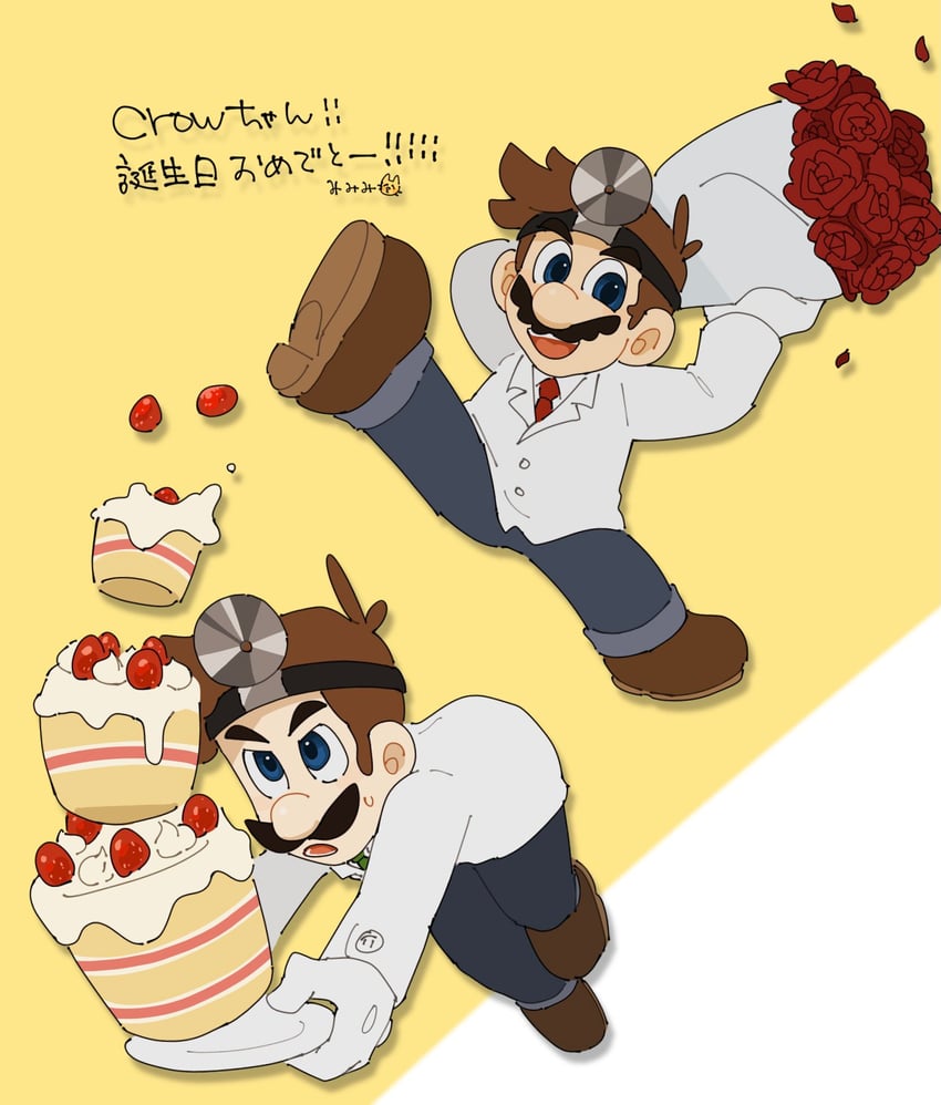 mario, luigi, dr. mario, and dr. luigi (mario and 2 more) drawn by mimimi_(mimimim9999)