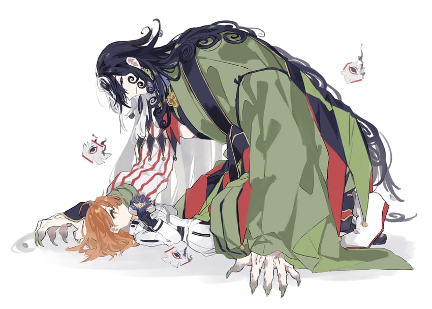 fujimaru ritsuka and ashiya douman (fate and 1 more) drawn by matsuno_(mat8k)