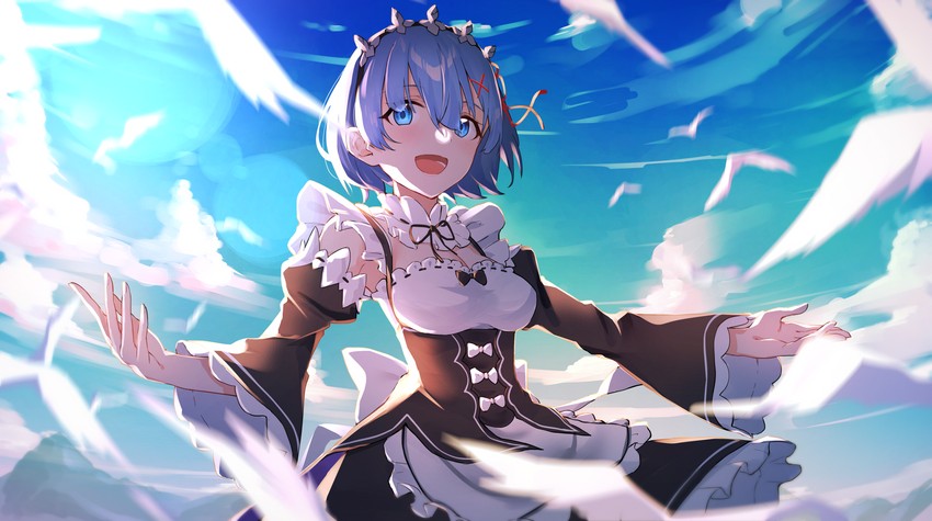 rem (re:zero kara hajimeru isekai seikatsu) drawn by tapioka_(oekakitapioka)