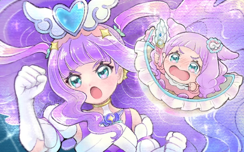 ellee-chan and cure majesty (precure and 1 more) drawn by suruga_kanade