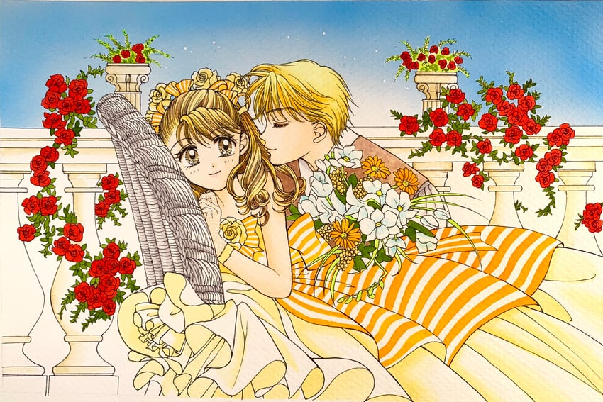kadou sakuya and hiyama hisono (himitsu no hanazono) drawn by fujii_mihona