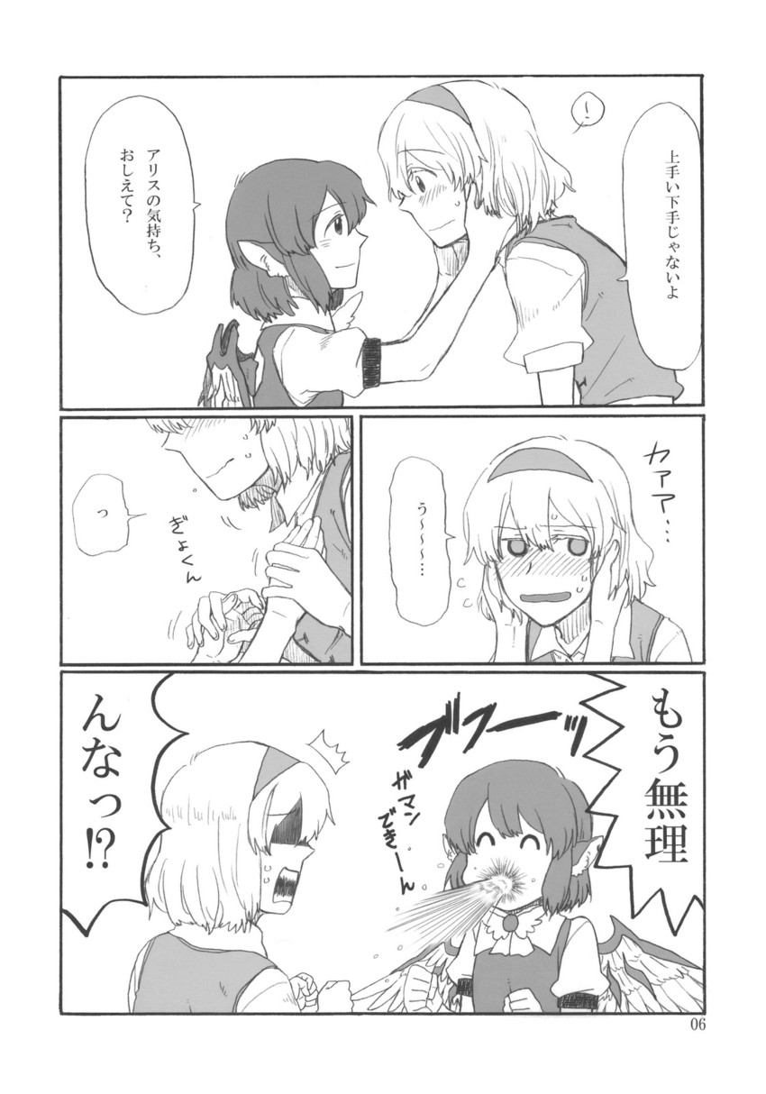 alice margatroid and mystia lorelei (touhou) drawn by torinone