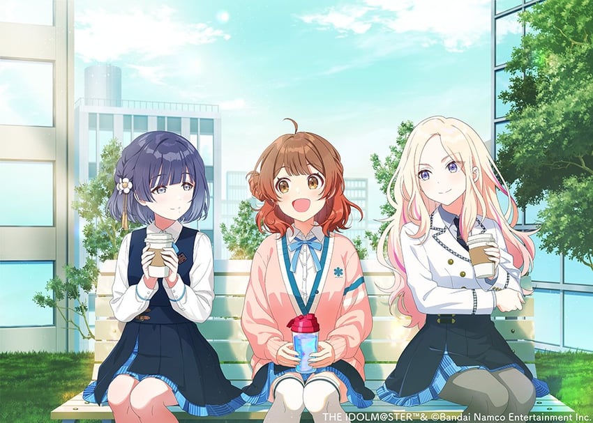 hanami ume, juo sena, and hataya misuzu (idolmaster and 1 more)