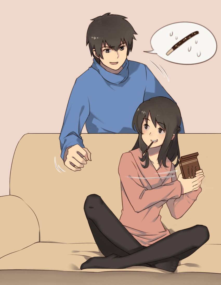 miyamizu mitsuha and tachibana taki (kimi no na wa.) drawn by squidsmith
